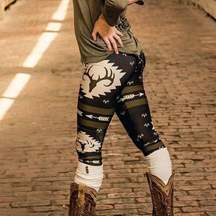 

plus size leggings 2019 fashion camouflage christmas cartoon pants hot sale activewear sexy legging print gothic woman clothes