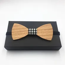 Лидер продаж, деревянный галстук-бабочка из дуба, мужской Одноцветный галстук-бабочка для мужчин, галстук-бабочка, деревянный лук, галстук, Поддельный Воротник, ока