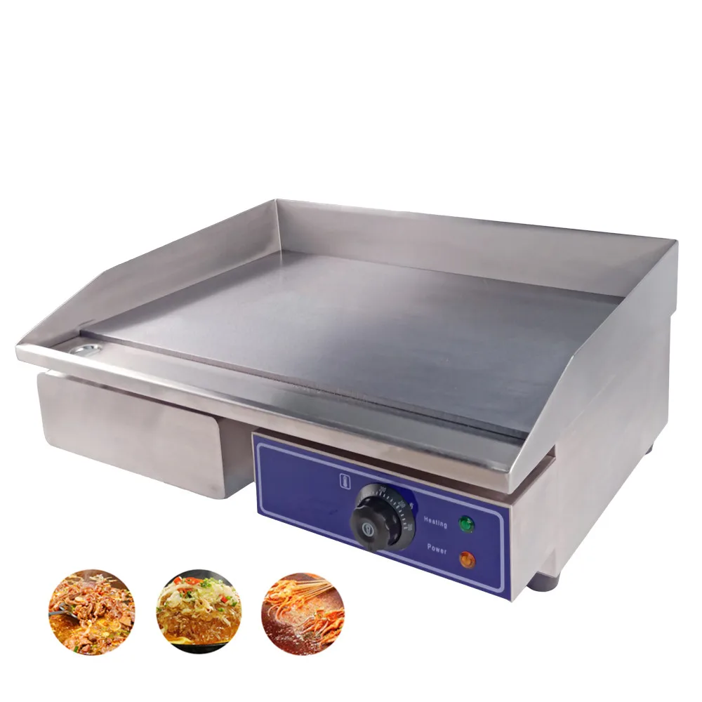 

Best Deal Electric Griddle Stainless Steel Flat Top Grill HotPlate Thermostatic Control 3000W 22" One Year Warranty