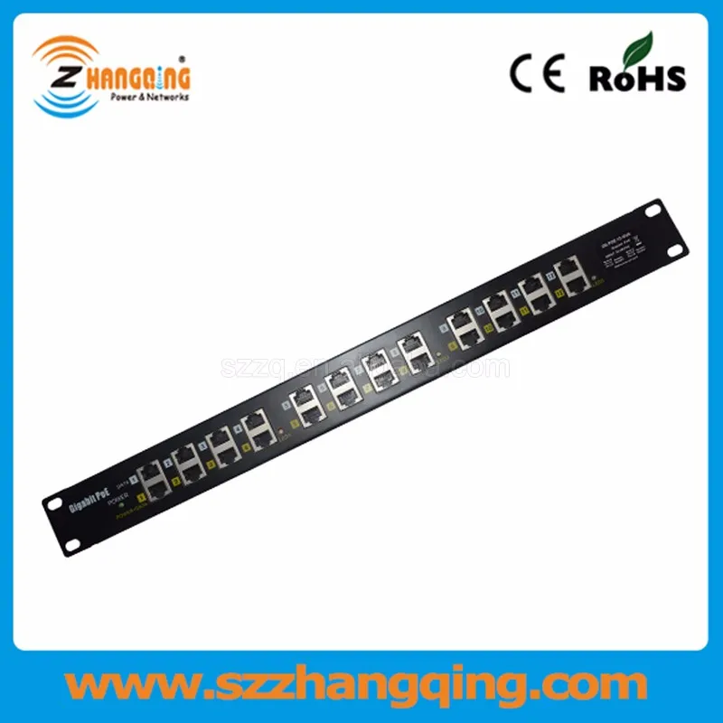 12port gigabit poe injector 12