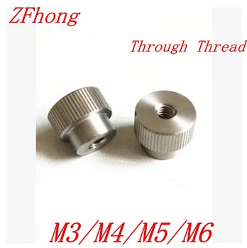 

20pcs M3 M4 M5 M6 Stainless Steel Knurl Nut Step Through thread Hand tighten Thumb Nut