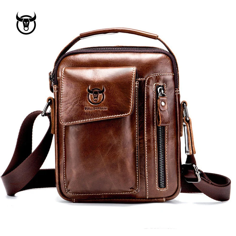 جلد أصلي للرجال Crossbody حقيبة خمر جلد البقر رجل حقيبة ساع حقيبة كتف صغيرة للذكور حقيبة يد كاجوال جلد أصلي للرجال Crossbody حقيبة خمر جلد البقر رجل حقيبة ساع حقيبة كتف صغيرة للذكور حقيبة يد كاجوال