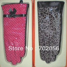 Женские кожаные перчатки из козьей кожи, перчатки кожаные перчатки, новые женские с коробкой 10 пар/лот#3343