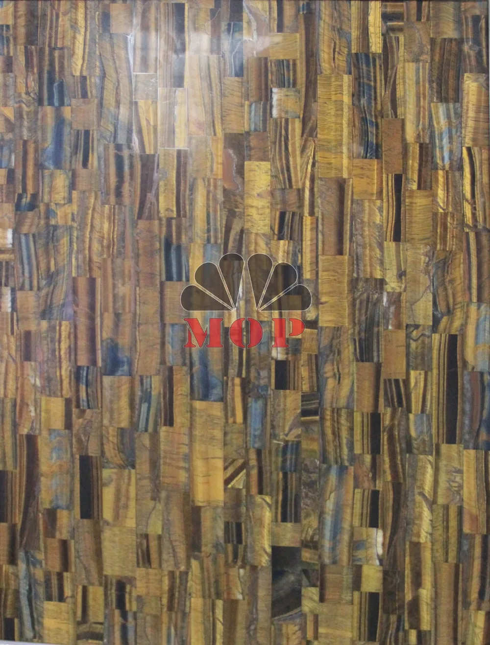 New Green Material Natural Gemstone Slab Tiger'e Eye Slab Yellow Stone