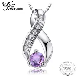 Jewelrypalace 0.3ct натуральная аметисты Юбилей кулон Цепочки и ожерелья натуральная 925 пробы Серебряные ювелирные изделия не включает цепь