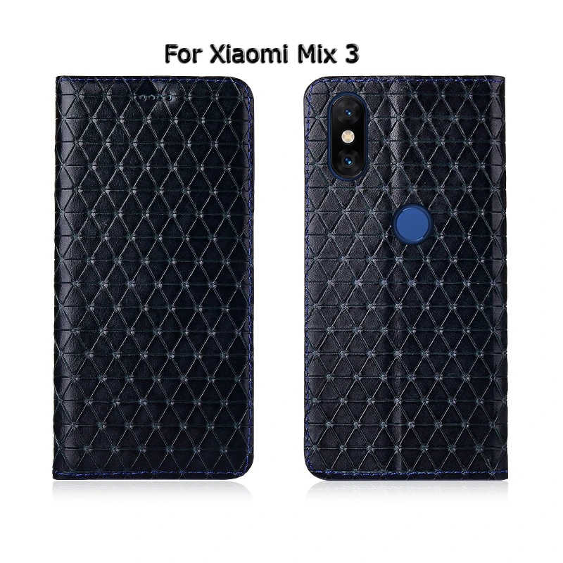 Модный флип-чехол для телефона с подставкой для Xiaomi mi Mix 2 2S 3 mi x2 mi x2S mi x3 из натуральной коровьей кожи, дизайнерский чехол для телефона