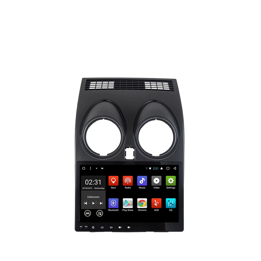 Best Asvegen 9 inch Android 7.1 Quad Core Car Radio GPS Navigation Stereo Headunit WIFI 4G Media DVD Player For Nissan Qashqai 2007 2