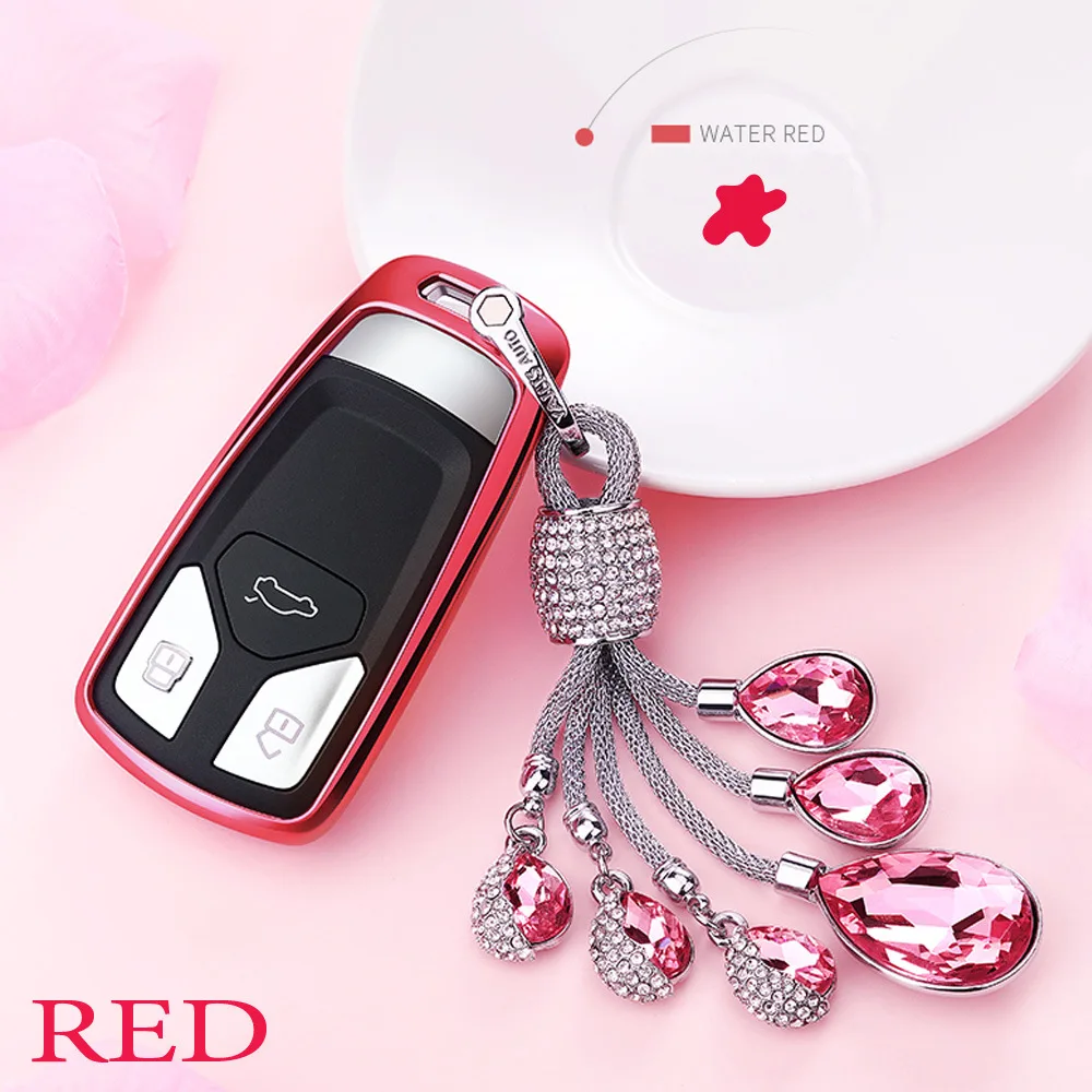 

Crystal Tears of the Sky Car KeychainStyling Creative Mini Car Key Ring Auto Car Key Chain Keyring for BMW Audi Ford