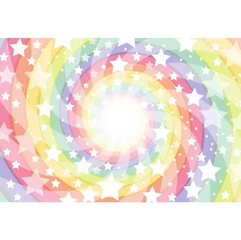 

Laeacco Colorful Rotating Stripes Stars Baby Children Photography Background Customized Photographic Backdrops For Photo Studio