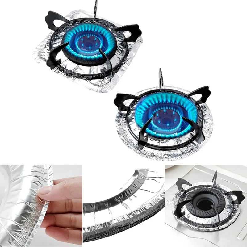 10pcs/Set!!! New Gas Stove Cover Foil Protectors Non Stick Silicone