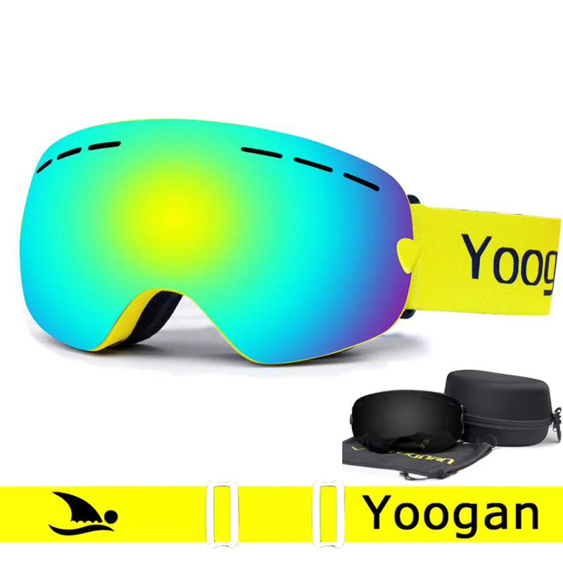 Yoogan Otg Women And Men Snow Goggles Frameless Oversize Hd Version Spheical Skiing Eyewear
