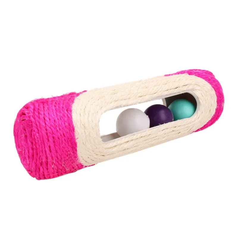 Cat Scratcher Rolling Tunnel Sisal Ball Trapped With 3 Ball Toys for Cat interactive Training Scratching Toys Dropshipping Cat Scratcher Rolling Tunnel Sisal Ball Trapped With 3 Ball Toys for Cat interactive Training Scratching Toys Dropshipping