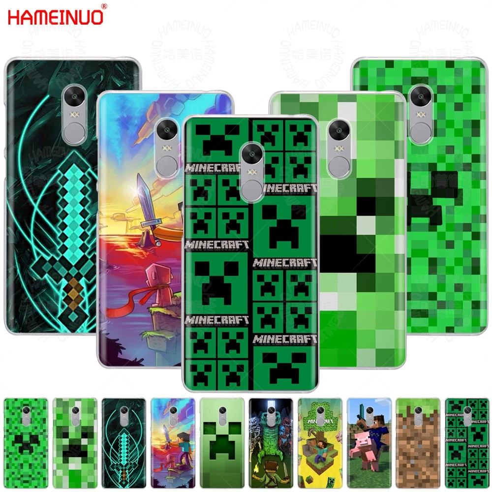 HAMEINUO Creeper Minecraft Cover phone Case for Xiaomi redmi 5 4 1 1s 2 3 3s pro PLUS redmi note 4 4X 4A 5A