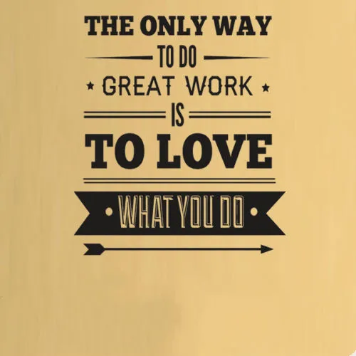 Work Office Inspiration Quote Wall Art Stickers Decals Vinyl Home Room 