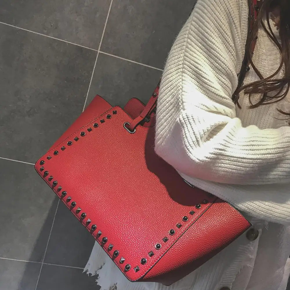 

2Pcs New 2019 Elegant Shoulder Bag Women Retro Handbags Women Bag Large Capacity Messenger Leisure Crossbody Bag 6.12