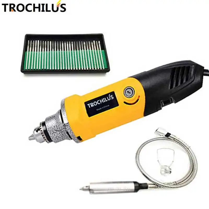 

Trochilus Grinder tool400W grinding machine sharpened electric machine electric engraver mini drill Dremel Set80419