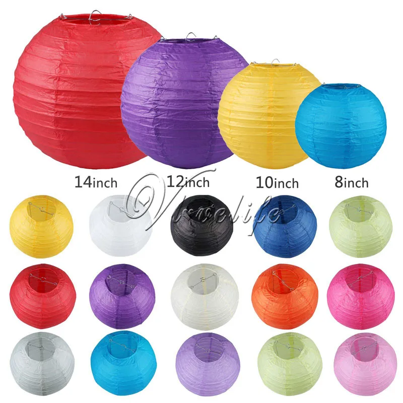 Round Chinese Paper Lantern Birthday Wedding Party Home Decor Gifts Craft DIY Hanging Lanterns Wholesale Retail 8 10 12 14 In From Round Chinese Paper Lantern Birthday Wedding Party Home Decor Gifts Craft DIY Hanging Lanterns Wholesale Retail 8 10 12 14 In From