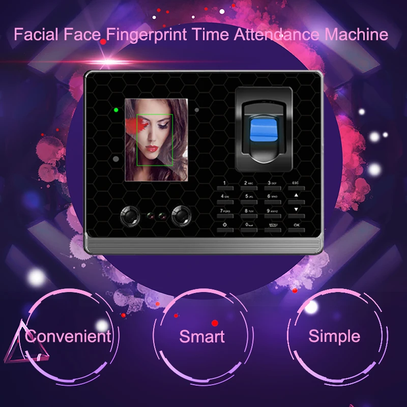 

Eseye Biometric Time Attendance System Fingerprint Reader Face Time Attendance Access Control Clock For Office Employees Device