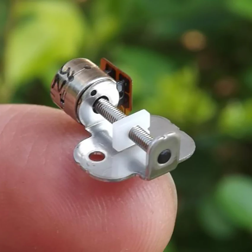 Микро 2 фазный 4 проводной 40 Ом DC 3 5V шаговый двигатель с слайдером DIY электрическая
