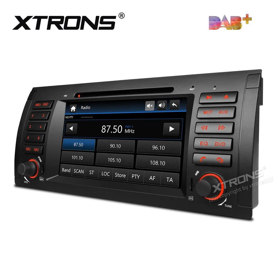 7" DAB+ 1Din Radio Car DVD Player GPS For BMW X5 E53(1999 2006) Auto