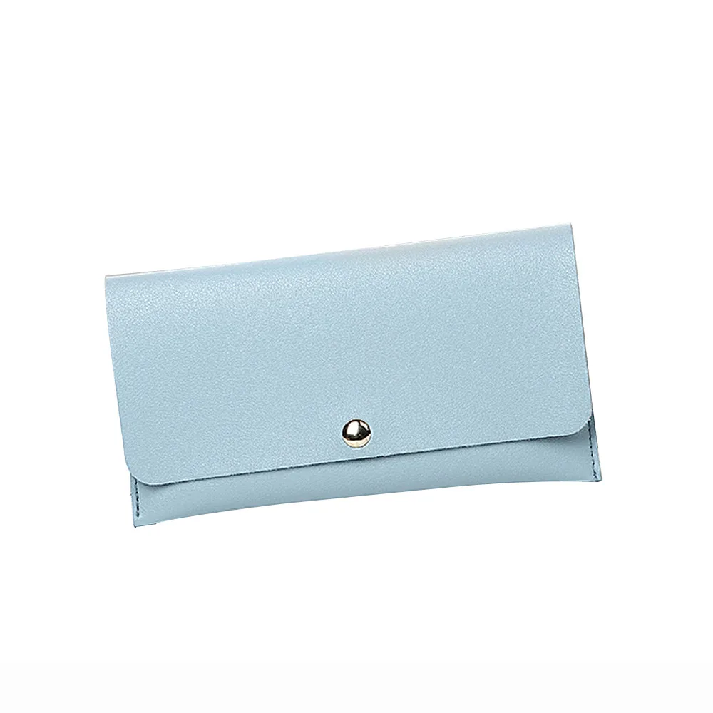

Solid Color Coin Purse Fashion Women Simple Lichee Pattern Road Long Wallet Coin Bags Purse Phone Bag Card Holders Pochette