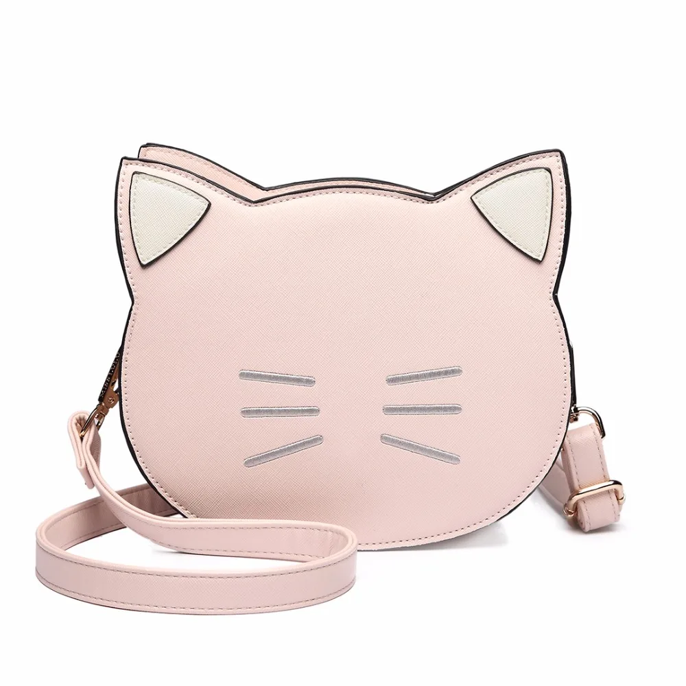 

Miss Lulu Women Shoulder Bag Lovely Cat Print Cross Body Bags for Girls Ladies Small Messenger Satchel Makeup Bag LH6702