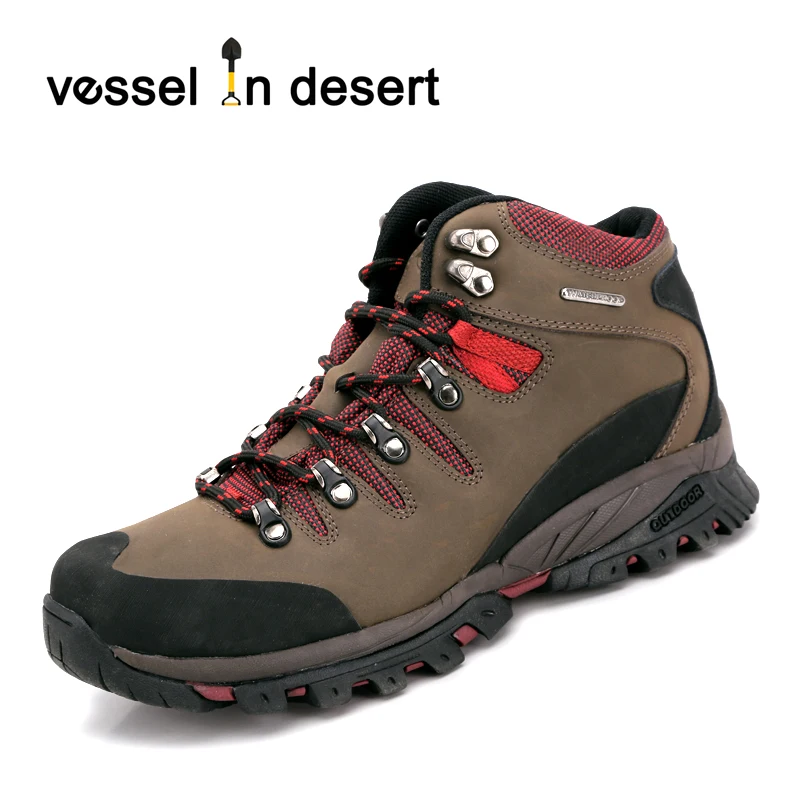 Новинка; мужские походные ботинки для пустыни; Водонепроницаемая дышащая обувь; нескользящая обувь для альпинизма;