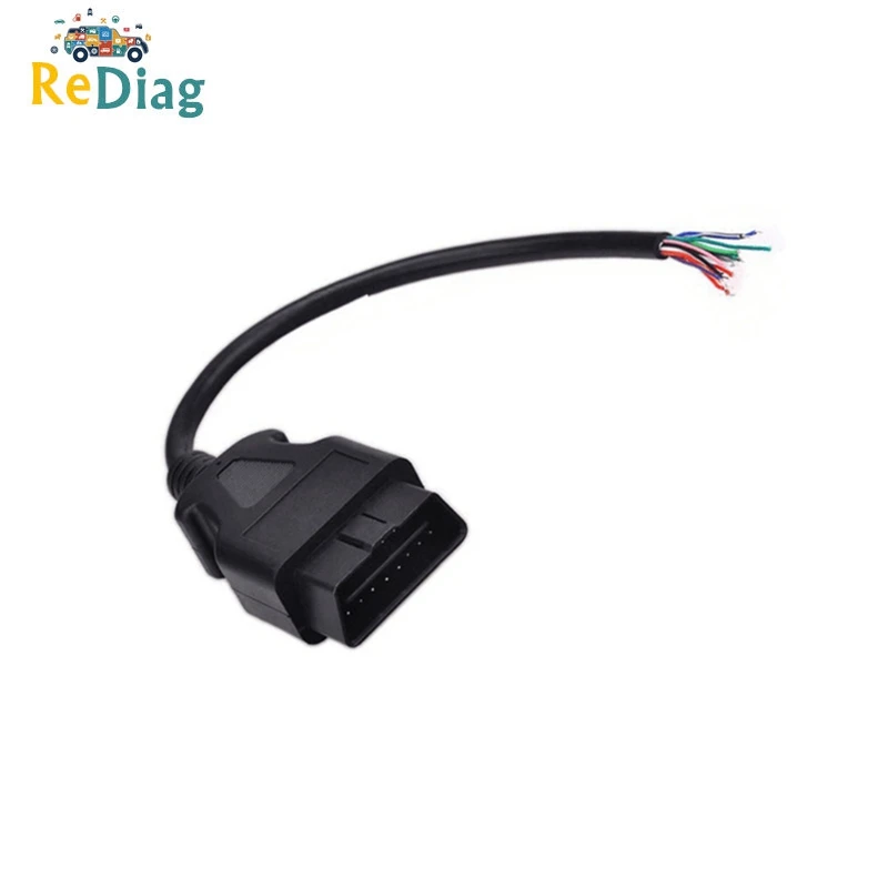 20 шт./лот OBD2 OBDII OBD 2 16 Pin типа папа Удлинительный кабель открытие автомобильный