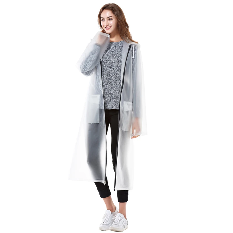 

PVC Long Raincoat Women Waterproof Transparent Poncho Man Cycling Rain Cape Chuva Coat Man Jackets School Raincoats Hooded 5R248