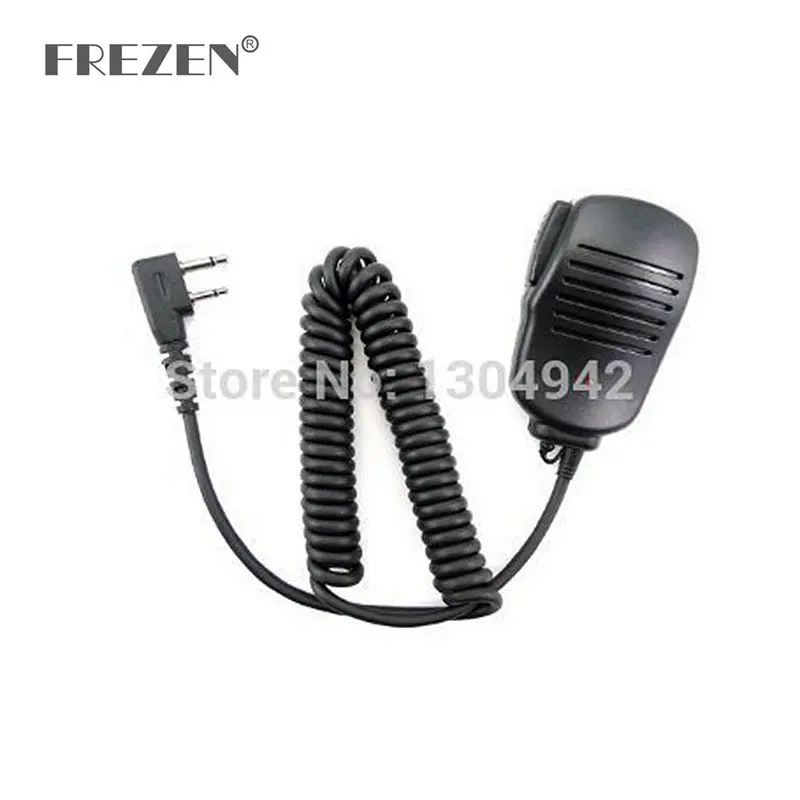 New Handheld Mic Microphone Speaker for 2 Pin for ICom Yaesu Vertex two way Radio IC 1