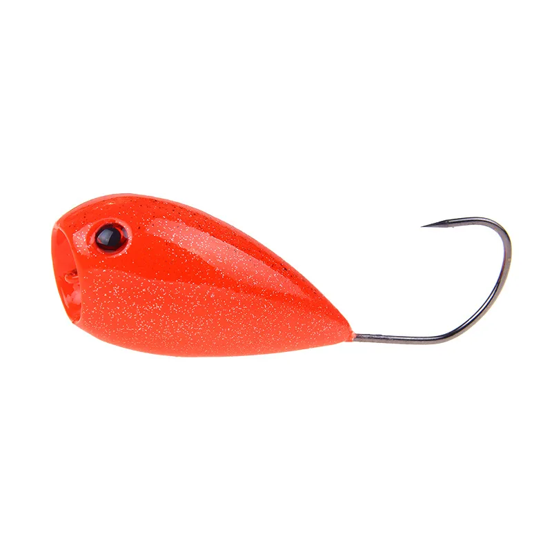 

1Pc Fishing Lure 50mm 13g Popper Hard Bait Floating Croatian EGG Bait Artificial Swim Crank Bait Wobblers Fishing Single Hook