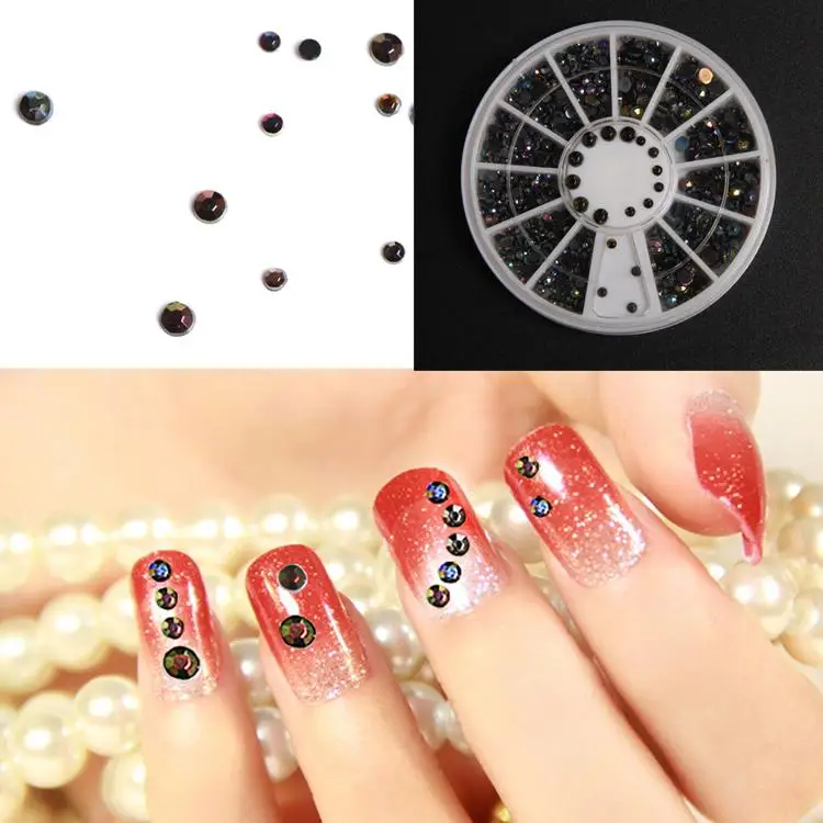 New Fashion DIY Decoration Accessories Nail Art Tips Gems Crystal