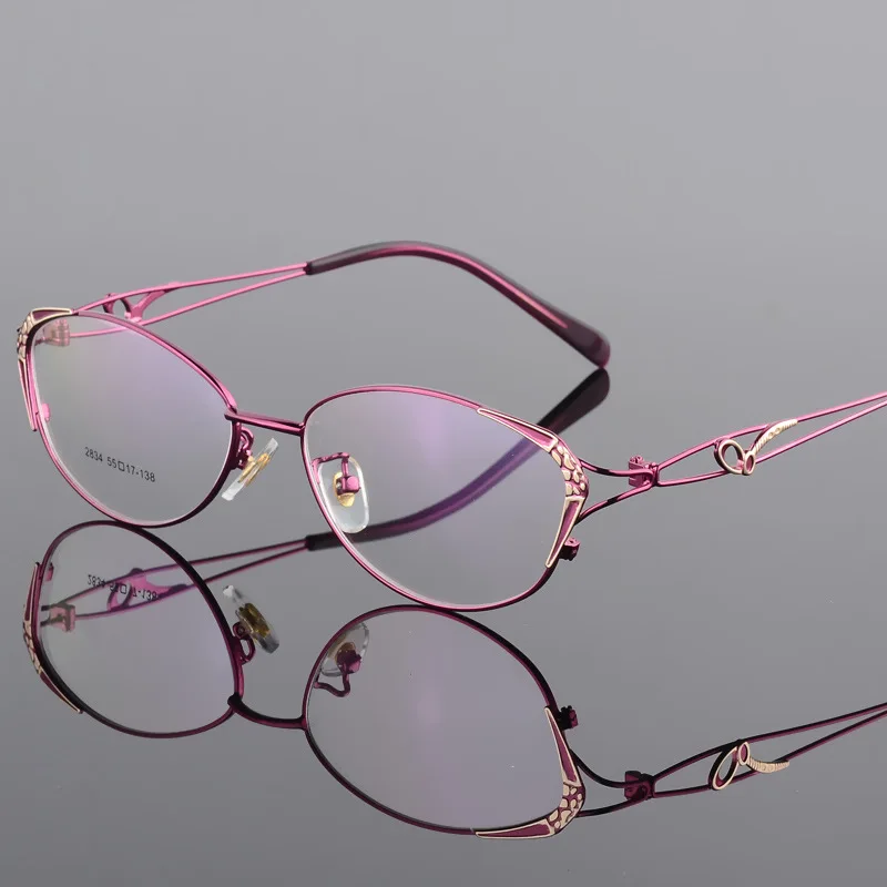 Eyeglasses Frame Women Computer Optical Clear Glasses Myopia Prescription Spectacle For Women's Transparent Lens Female 2834 Eyeglasses Frame Women Computer Optical Clear Glasses Myopia Prescription Spectacle For Women's Transparent Lens Female 2834