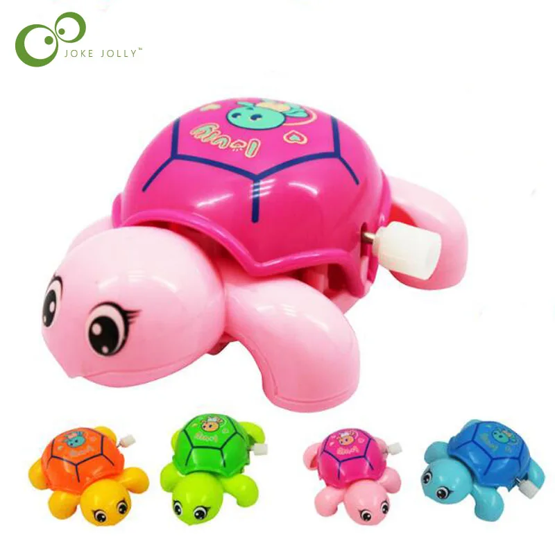 1pc Children toys on the chain spring small turtle toy baby crawling ...