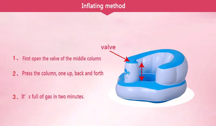 Детский надувной стул, детский надувной стул для ванной, Детский обучающий стул, маленький надувной диван
