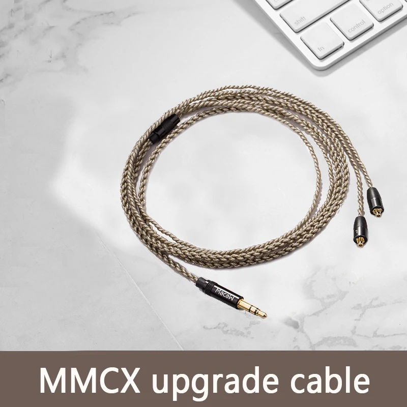 

MMCX Upgrade Cable Silver Plated HIFI Diy 3.5mm Replacement Headphone Cable For Shure SE315 215 846 se535 se425
