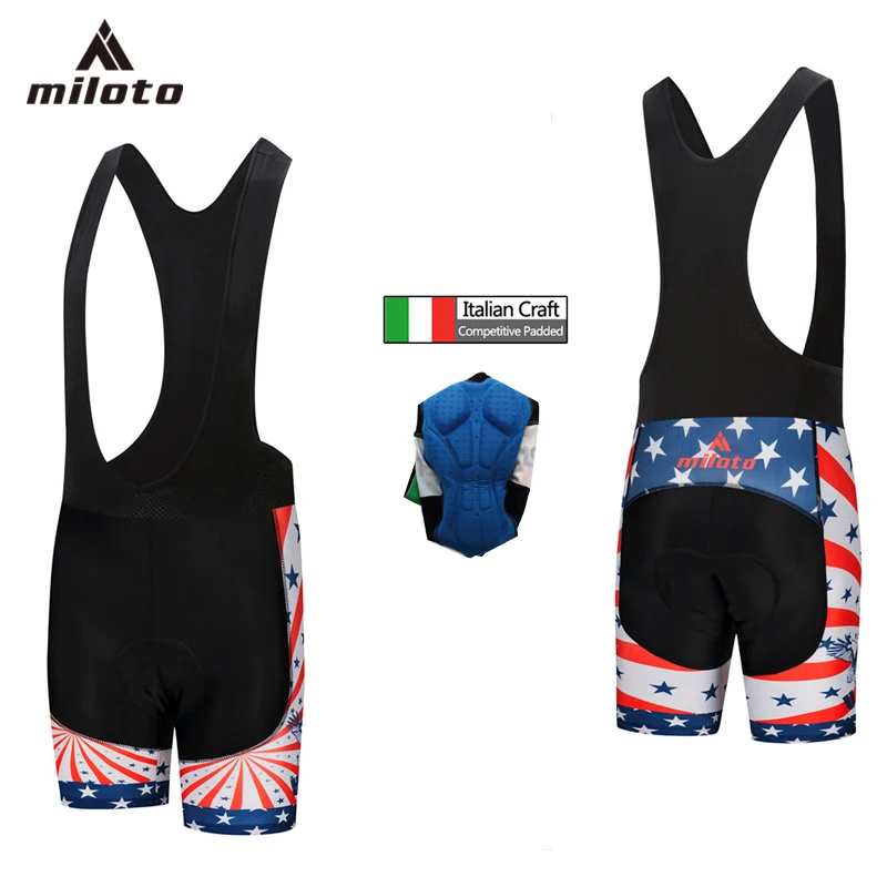 American Pro Cycling Bib Shorts Summer 4D gel Pad Bike Tights Shorts MTB cortos ciclsmo Moisture