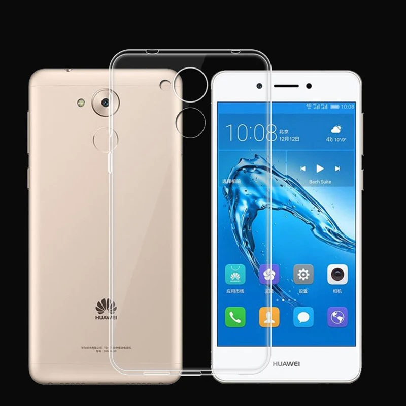 Прозрачный тонкий мягкий чехол из ТПУ для телефона Huawei Honor 6C Nova Smart GR3 2017