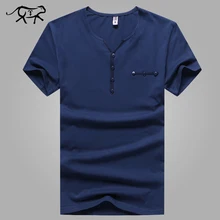 Brand Clothing tshirt Men Fashion Slim Fitness Men’s T-shirt V-Neck Cotton Tees Casual Short Sleeve Male Undershirts Camiseta