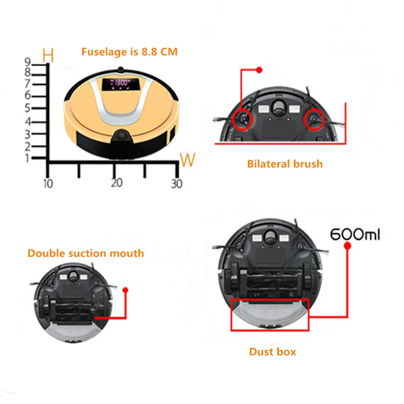 TOCOOL TC-750 умный пылесос робот Автоматический робот-пылесос домашняя уборочная машина интеллектуальная самозарядка