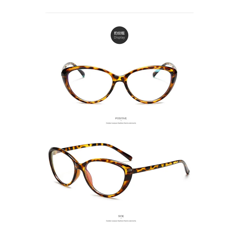 orange yellow frame Винтажные прозрачные очки женские легкие очки Рамка для украшения красоты рамки S Заполните рецепт очки Gafas Feminino 8006A - Цвет оправы: orange yellow frame
