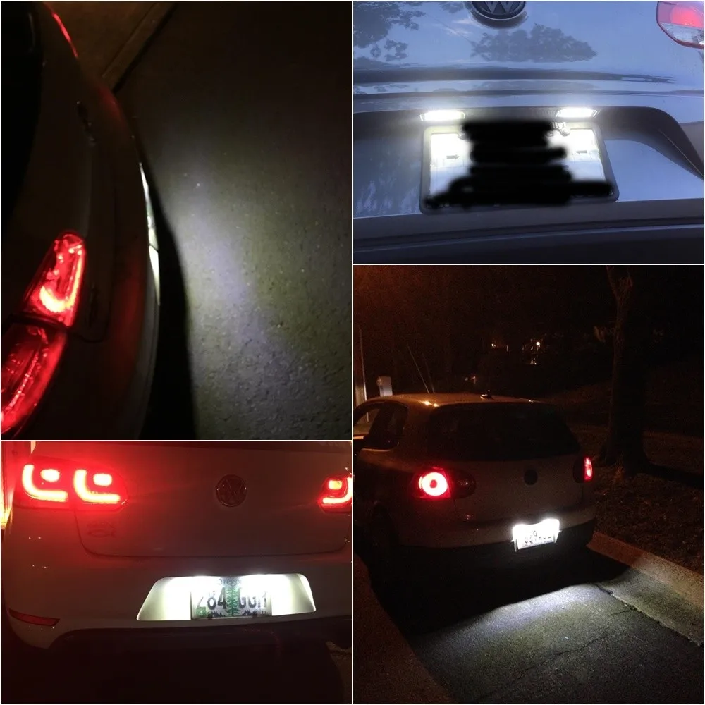 2X18SMD светодиодный номерного знака светильник для VW Golf 6 VI 5 V GTI MK4 MK5 MK6 Eos lipo Scirocco Seat