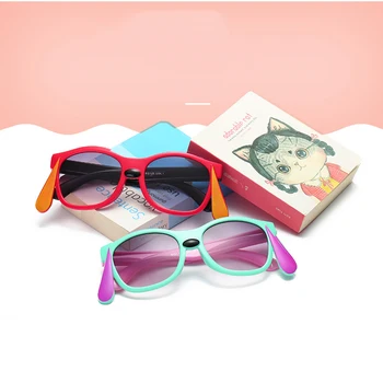 

Round Cute Sunglasses Children Sunglass Kids Eyewear Fashion Sun Glasses Girl Wearing Decoration Party Holiday Shade JY6151