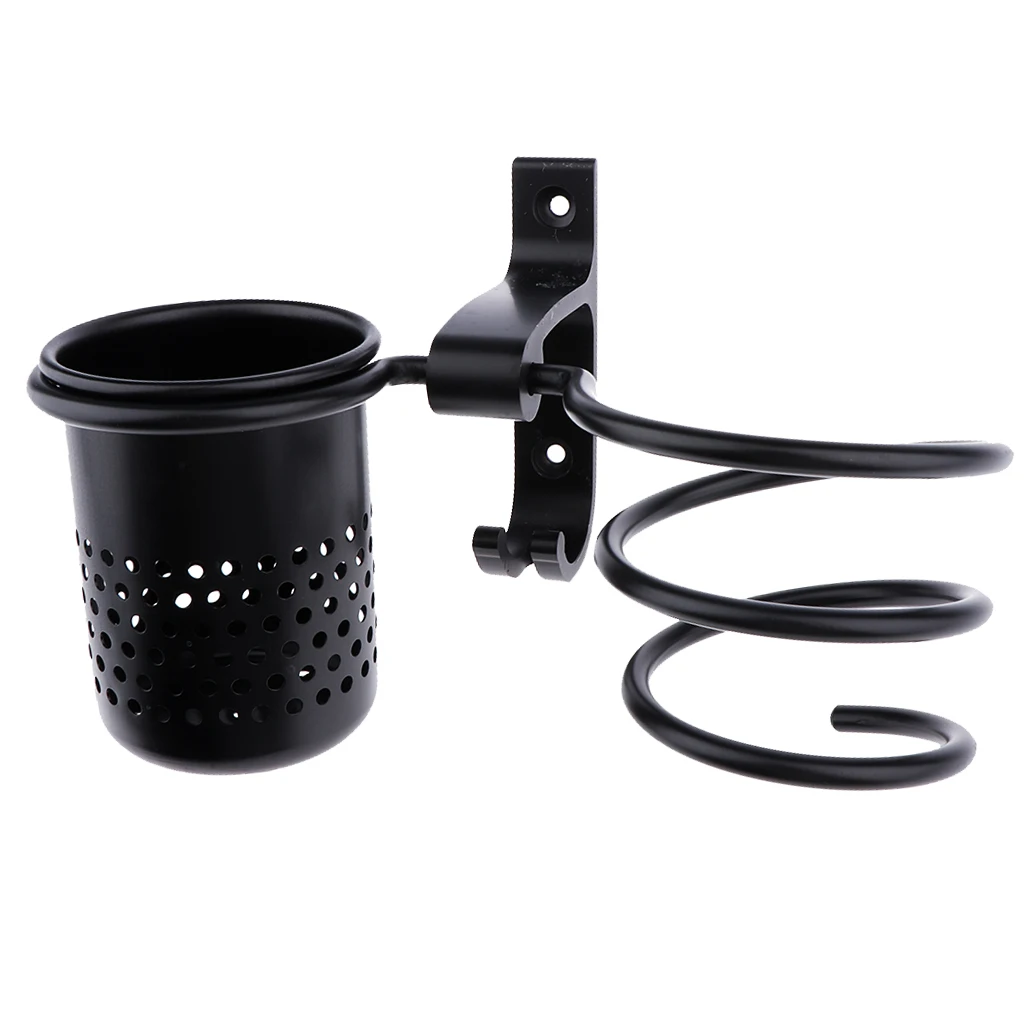 Hair Dryer Holder Hair Blower Dryer Rack Combs Organizer Wall Mounted Bathroom Salon Use with Face Cleansing Tools Hanging Hook	