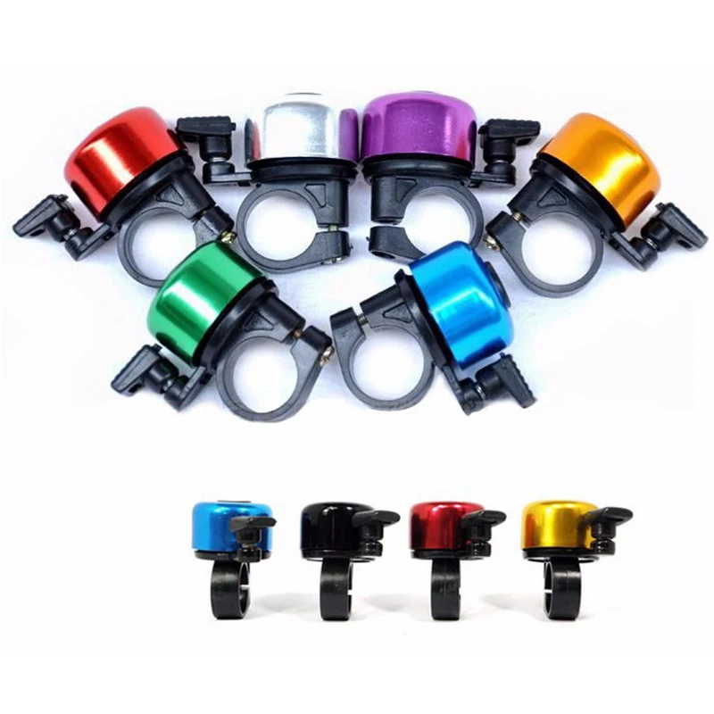 4PCS/Lot Cheap Aluminum Alloy Loud Clear Sound Mini Bicycle Bell Handlebar Safety Metal Bike