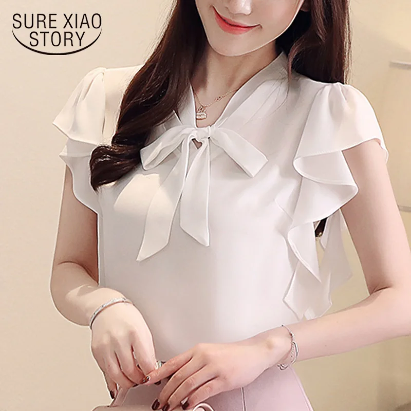 

womens tops and blouses short sleeve women shirts chiffon blouse women tops blusas mujer de moda 2019 chemisier femme 4080 50