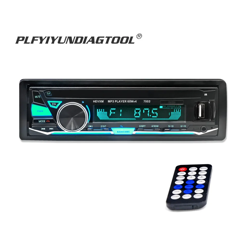 1 Din автомобильный радиоприемник цифровой стерео Авто Аудио плеер Bluetooth телефон