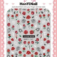 Цветочный Тип! 1 лист лак для ногтей задний клей деколь декорации дизайн ногтей наклейка для ногтей советы красоты# HANYI167