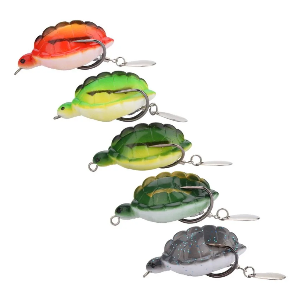 Outdoor Fishing Artificial Soft Turtle Shape Simulating Fishing Lures