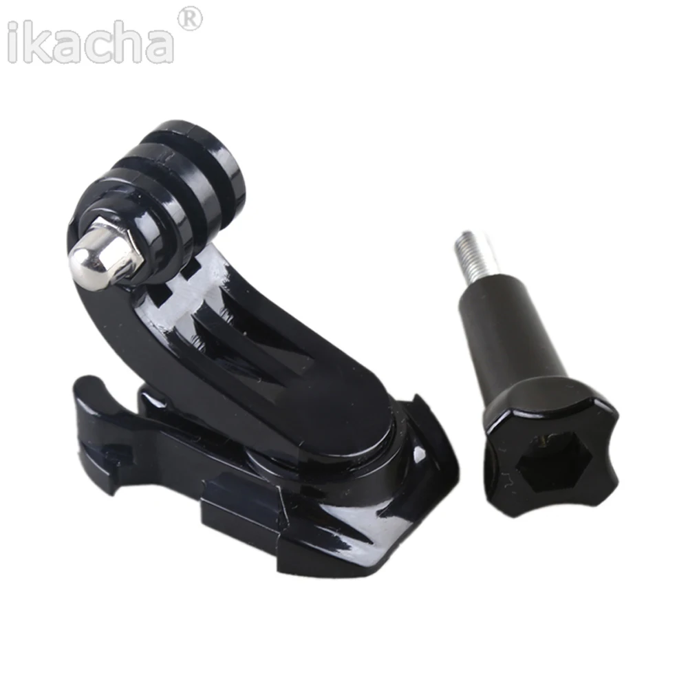 360 Gradi Di Rotazione J-Hook Fibbia Di Base Verticale Superficiale Adattatore Di Montaggio Per Gopro Hero 7 6 Per Xiaomi Yi Sjcam Sj4000 Accessorio